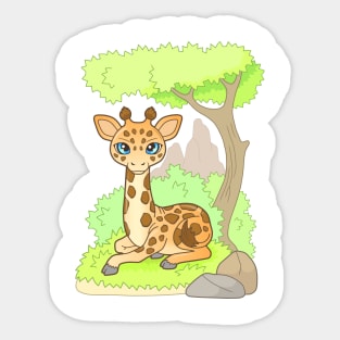 cute giraffe Sticker